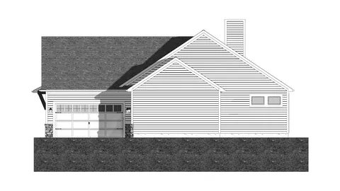 The Maple Ridge house plan, exterior view 2